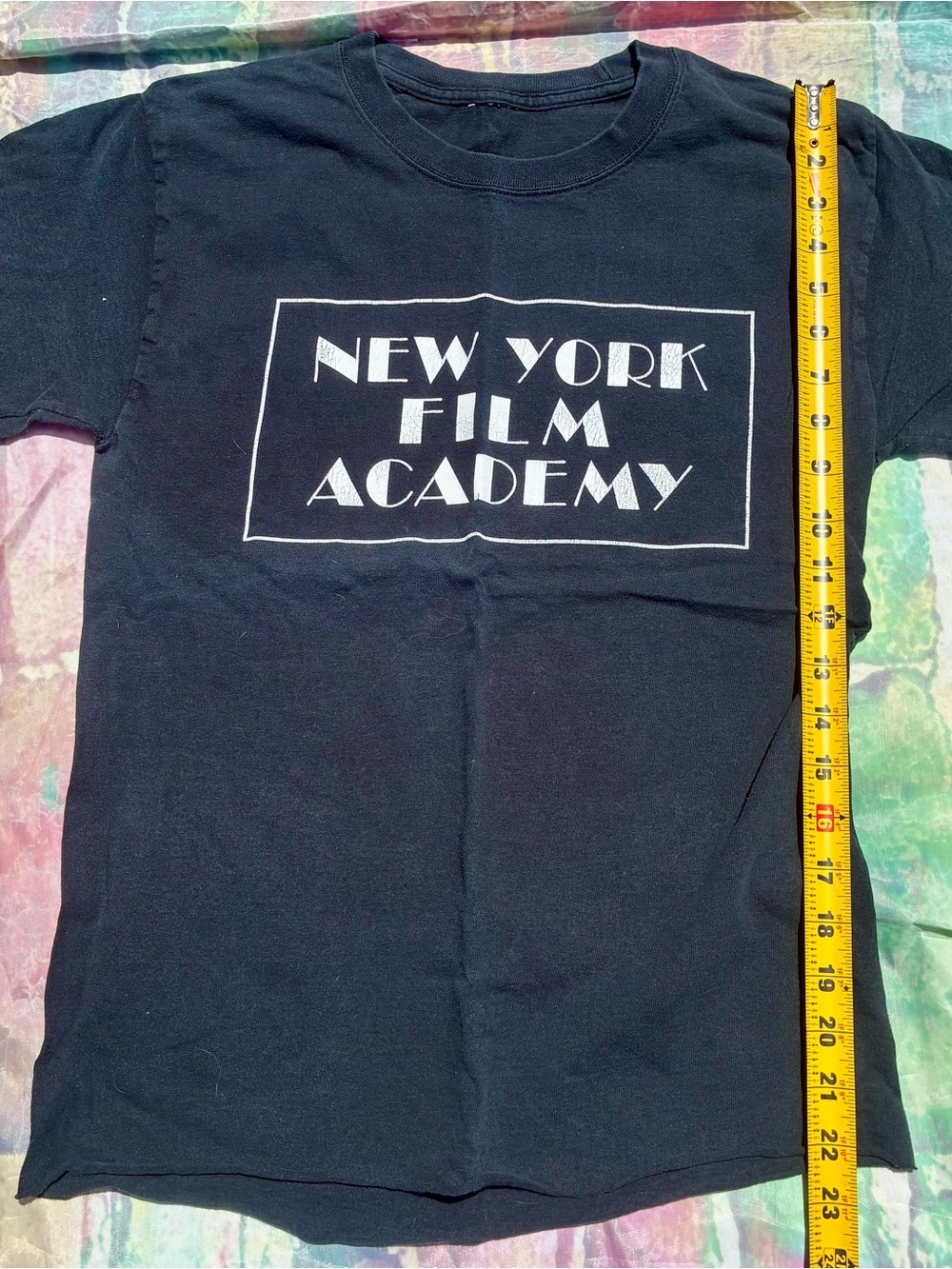 Rare vintage retro New York Film Academy  Black Graphic Tee